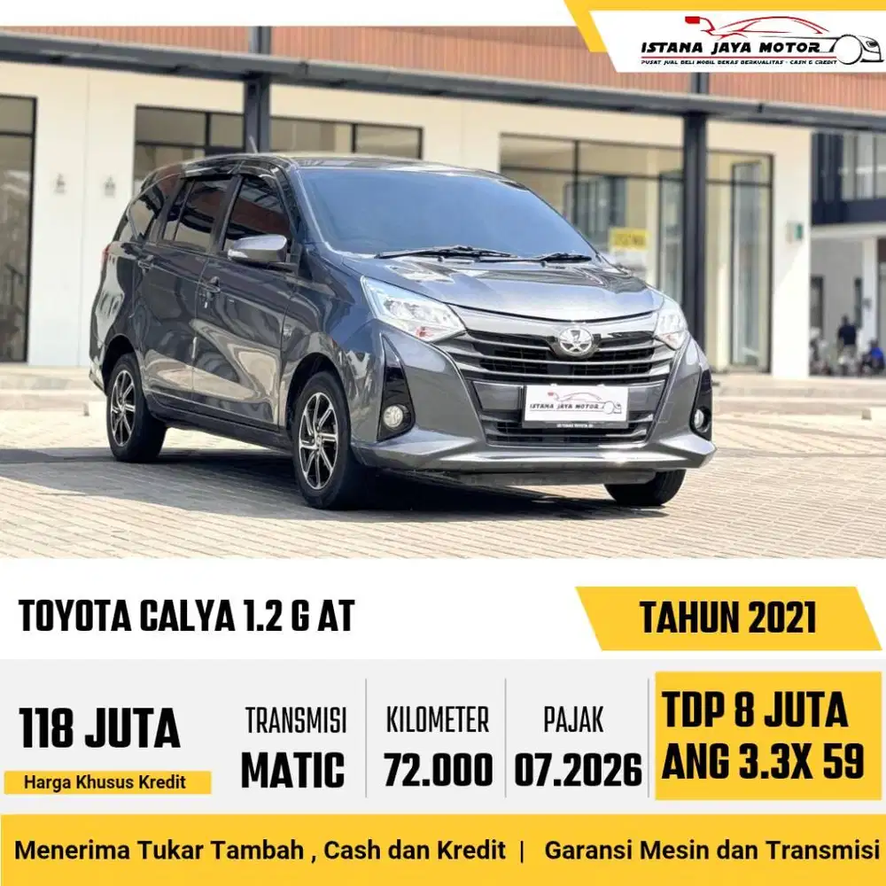 KONDISI MULUS Toyota Calya 1.2 G AT 2021