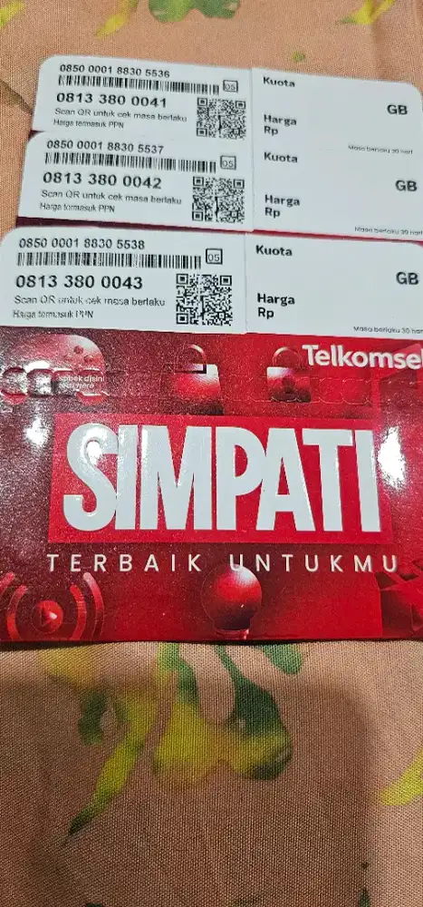 Nomor perdana simpati 11 digit 200.000