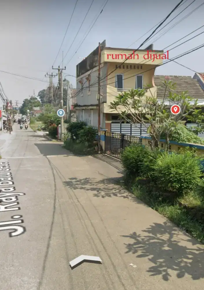 dijual rmh dlm cluster pinggir jln raya batugede cilebut bisa bkn kios