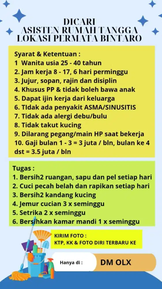 DICARI ART (hanya yang serius saja)