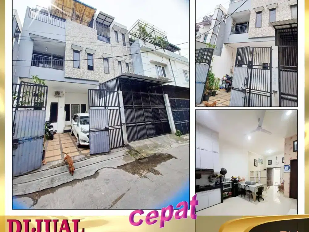 DIJUAL RUMAH 3 Lantai di Jelambar Grogol Petamburan - Jakarta Barat