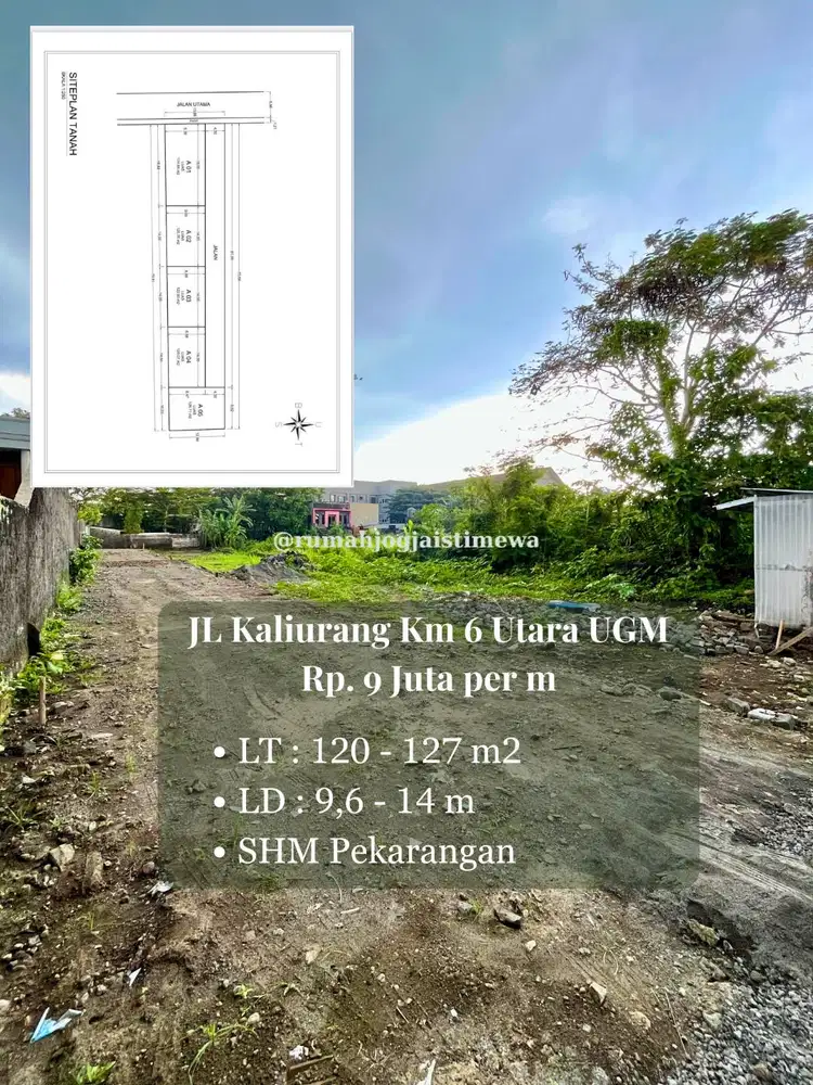 Tanah di Condongcatur Dekat UGM dan Pakuwon Mall Jalan Kaliurang Km 6