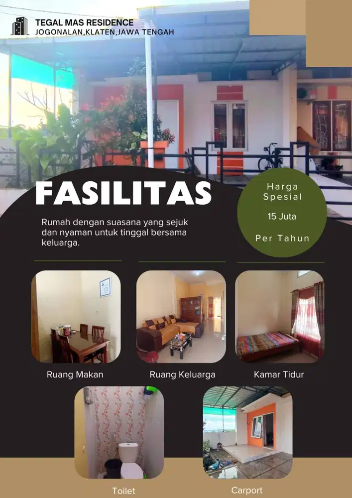 Disewakan Rumah daerah Dompyongan - Klaten