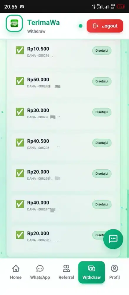 TERIMA JASA SEWA WHATSAPP PERJAM 150K