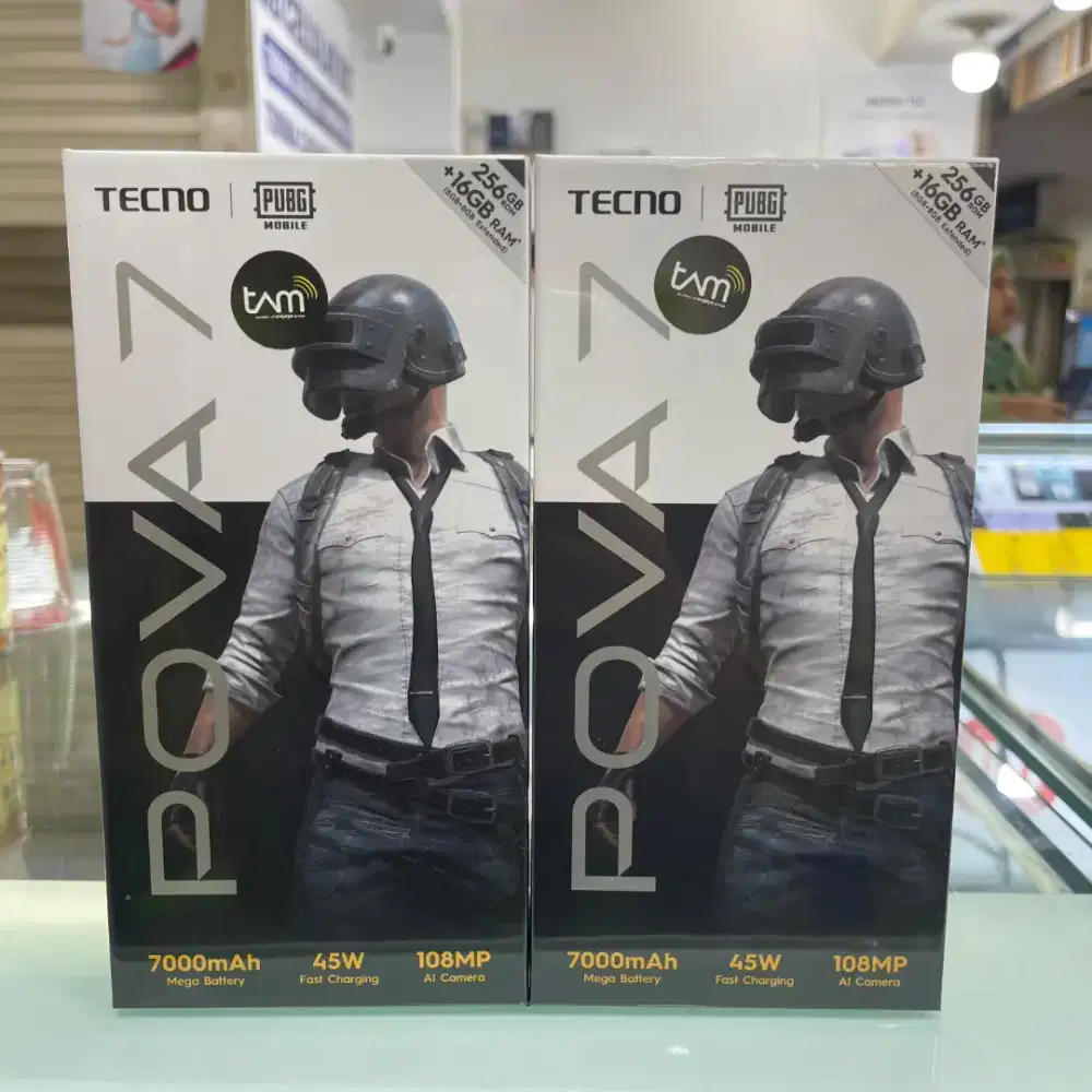Tecno Pova 7 4G ram 8gb+8gb/256gb baru garansi resmi harga promo