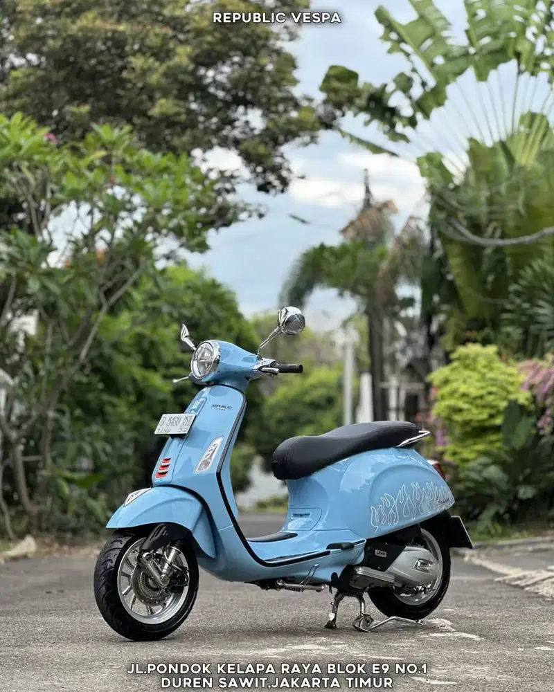 DIJUAL CEPAT PIAGGIO PRIMAVERA S150 IGET ABS LED TH 2024 BLUE CAPRI