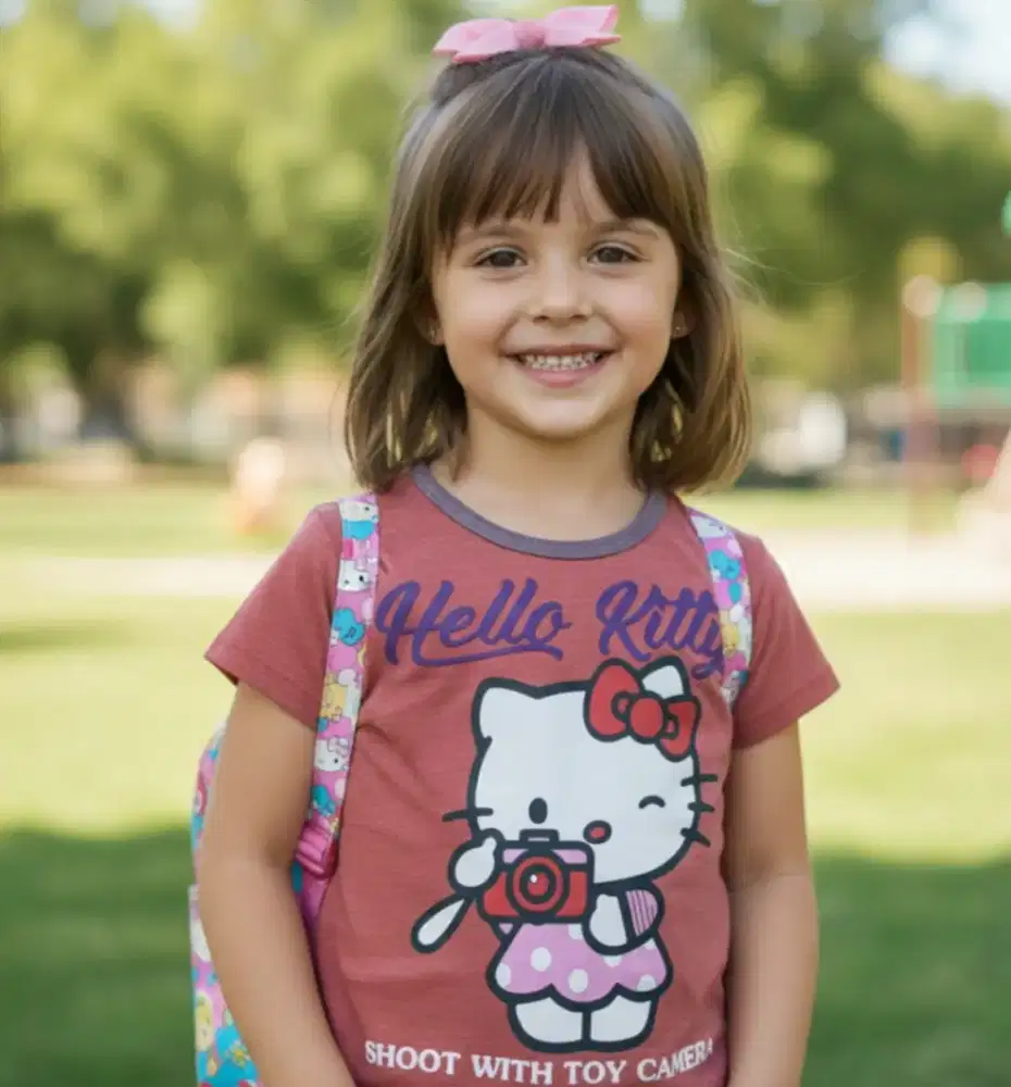 kity kaos katun anak perempuan karakter new stuff