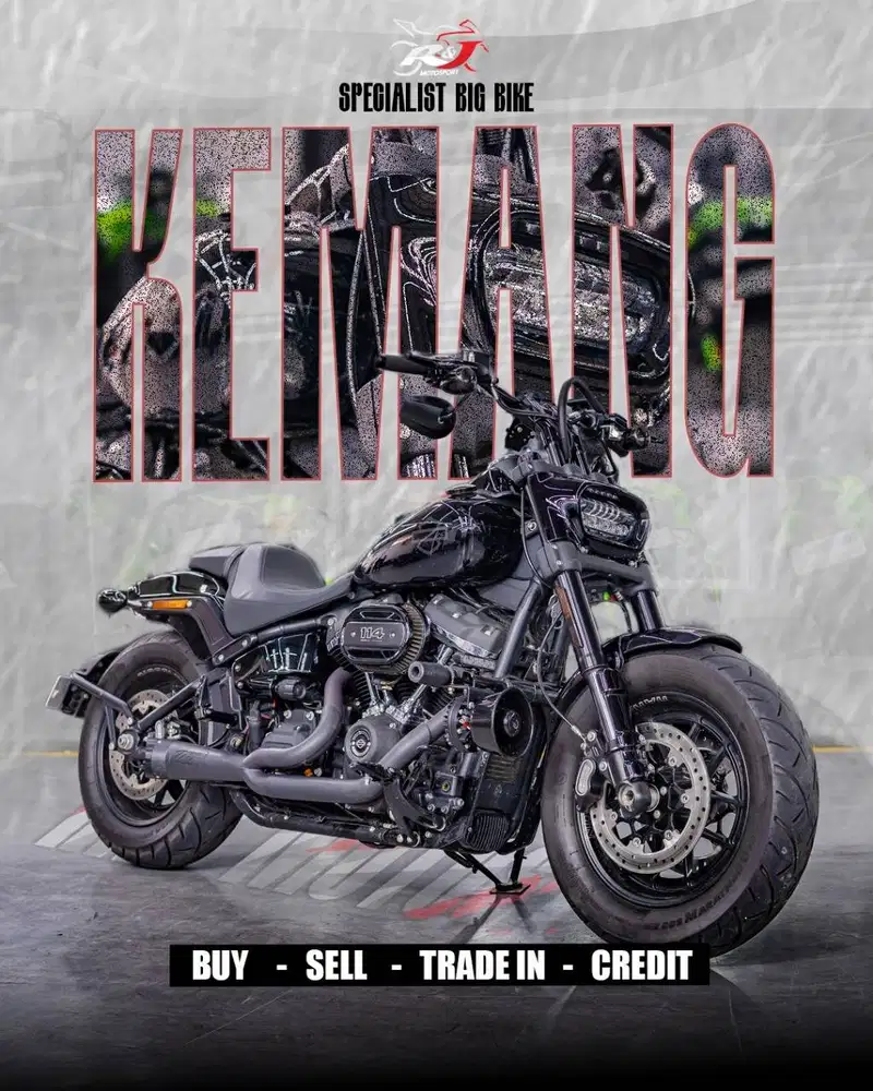 Harley Davidson Fatbob 114 Nik 2019 Low Km 1000an Knalpot TBR