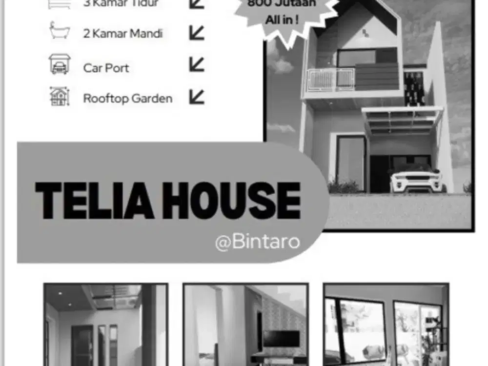 Dijual Rumah Brand New Pondok Ranji Diapit 2 Stasiun KRL