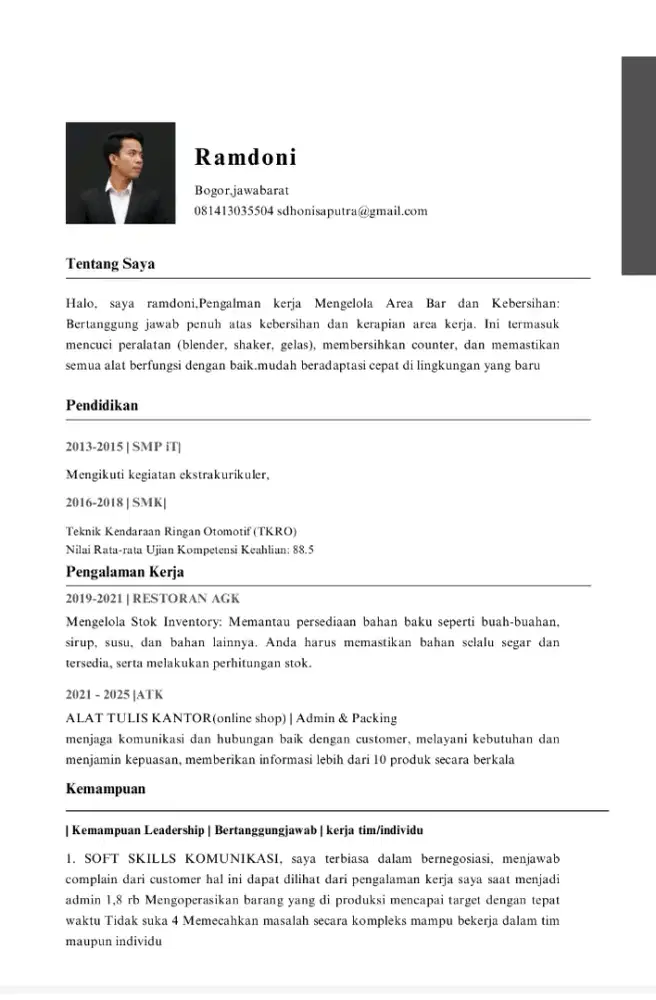 Apa aja betah yg penting kerja