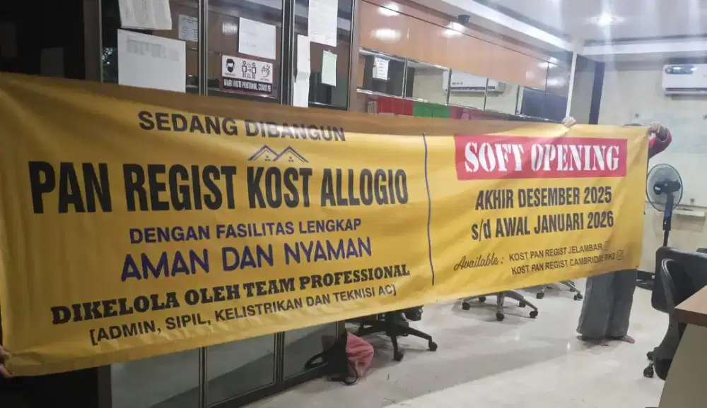 [BANGUNAN BARU] KOST PAN REGIST CLUSTER ALLOGIO FULL FURNISHED