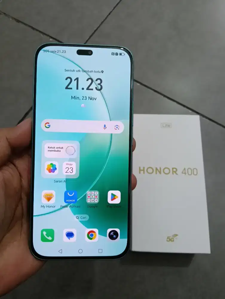 Honor 400 lite 5g ram 8/256gb fullset ori