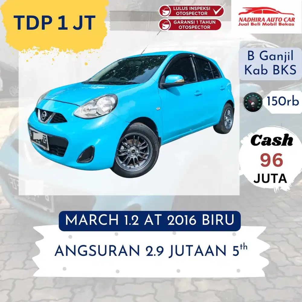 Promo Kredit DP 1 Juta March 1.2 AT 2016 Biru
