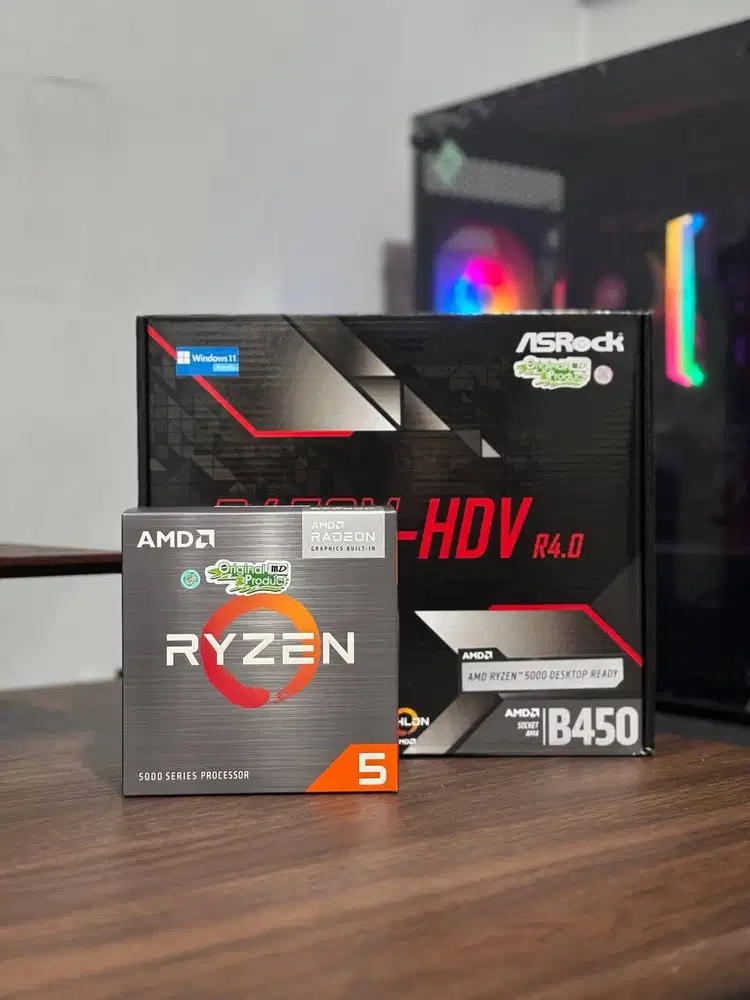 Ryzen 5 5600GT + AsRock B450M HDV Baru Resmi