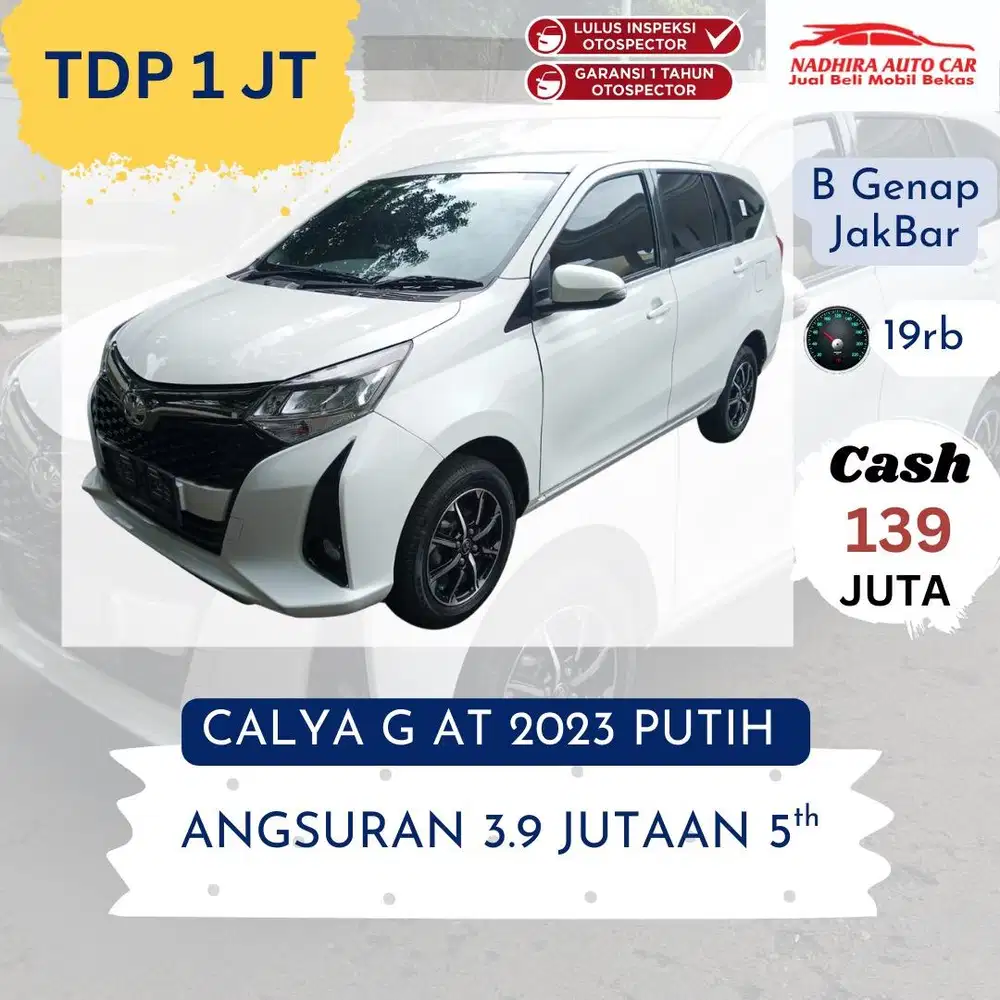 Promo Kredit DP 1 Juta Calya G AT 2023 Putih