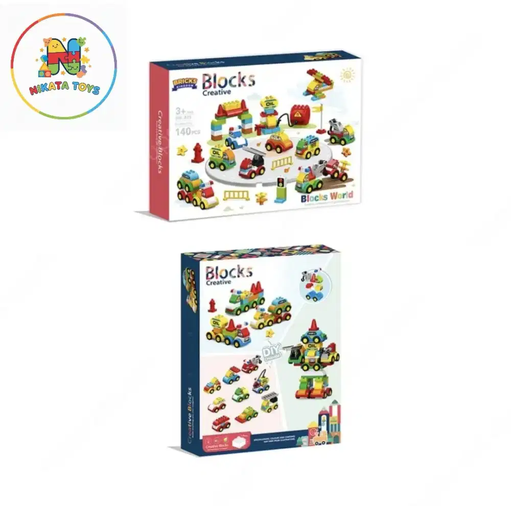 Bricks Kingdom Set 140 Pcs Big Building Blocks Fleet