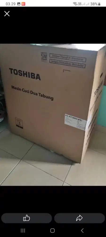 Mesin cuci Toshiba 8kilo msh baru Cinangka