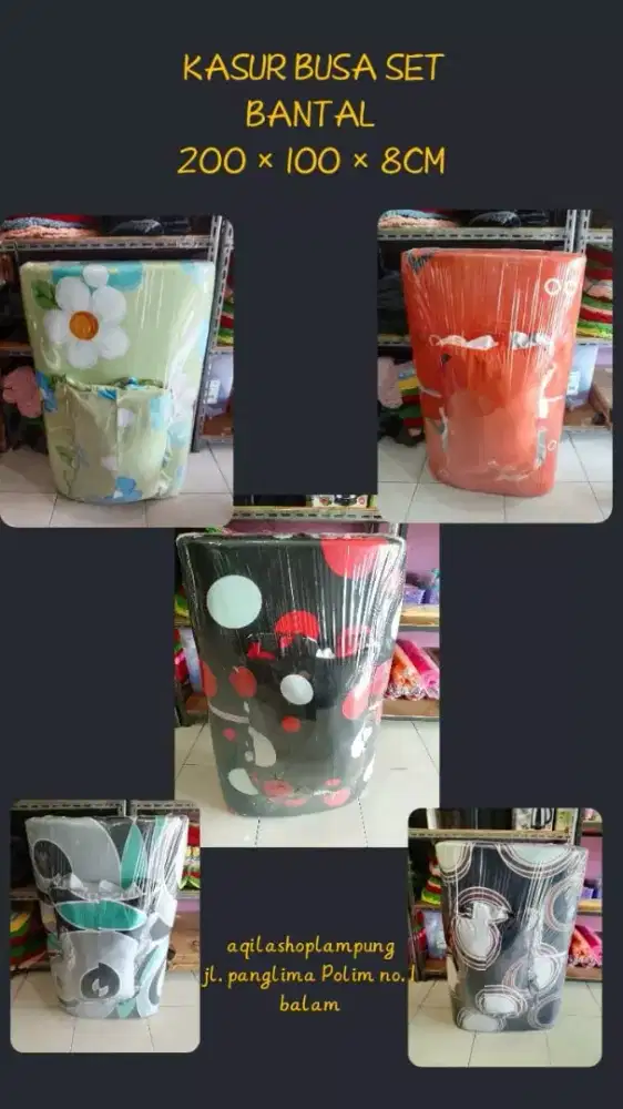 Kasur busa set bantal