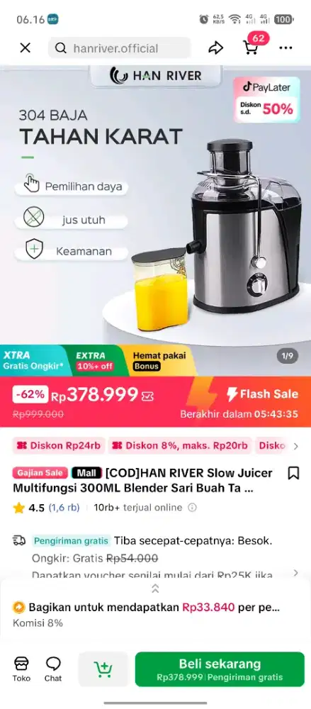 Slow juicer han river