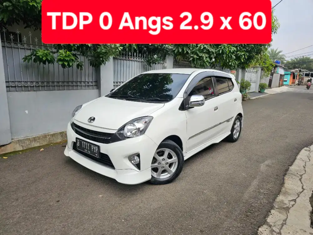 TDP 0 Angs Termurah Agya TRD Sportivo 2016 Matic Putih Low Km Like New