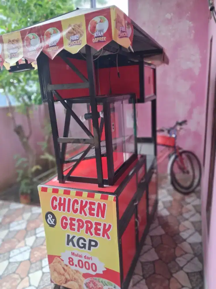 JUAL GEROBAK FRIED CHICKEN / AYAM GEPREK