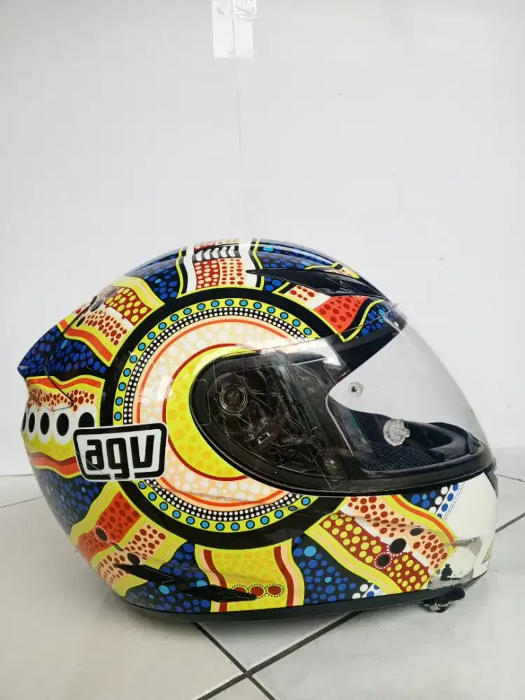 Helm Fullface ori AGV K3 Limited Edition VR46, banyak bonusnya