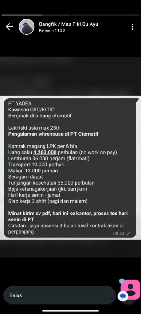 info loker cikarang cibitung