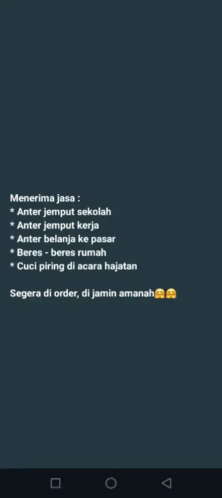 Menerima jasa anter jemput