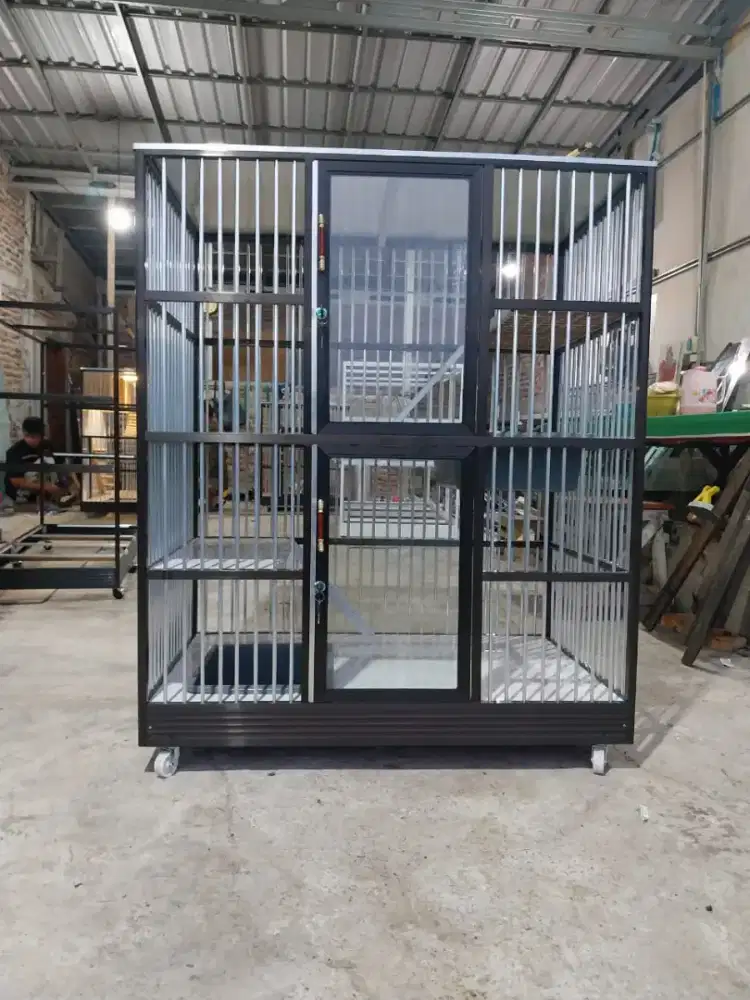 Cod kandang kucing 2 pintu