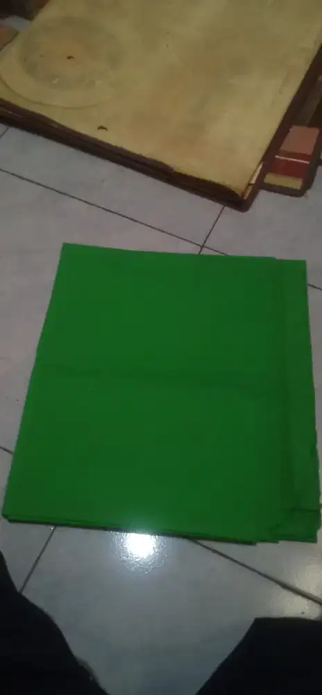 Kain green screen bahan bagus tebal