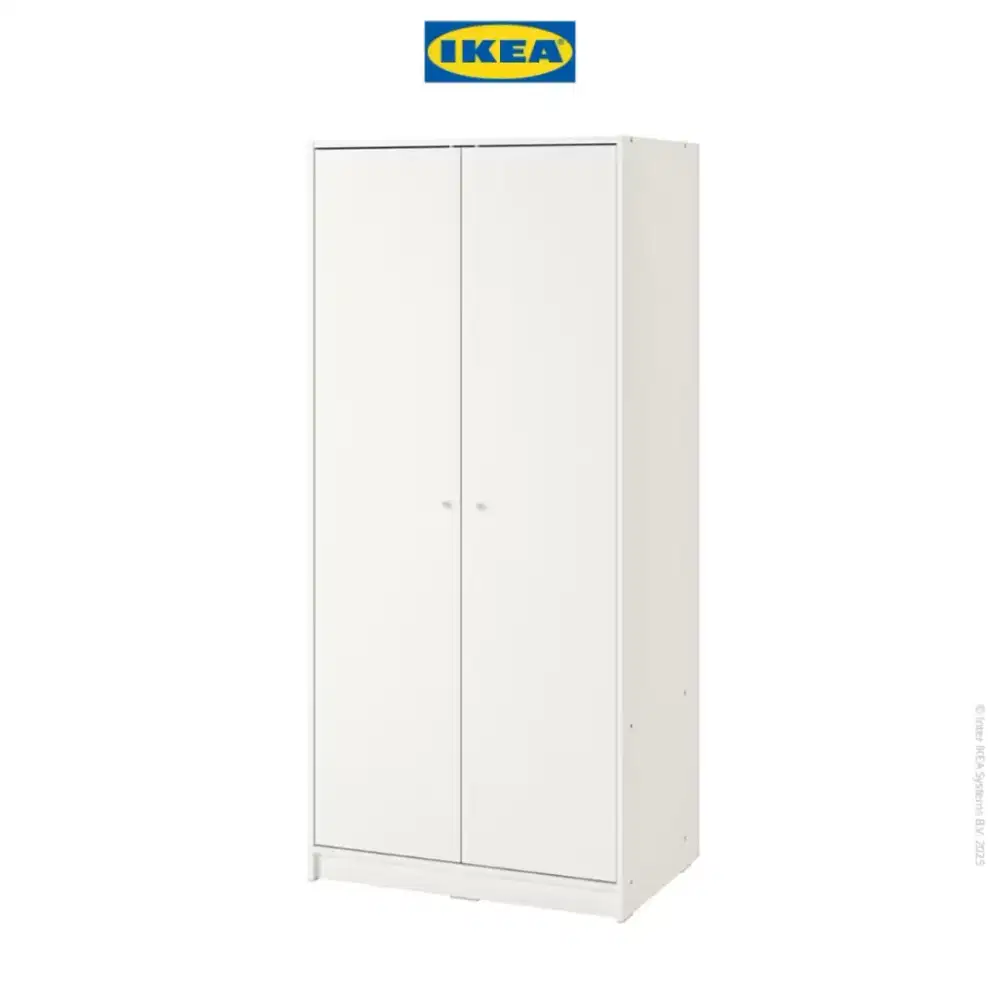 IKEA Lemari Pakaian 2 Pintu Putih