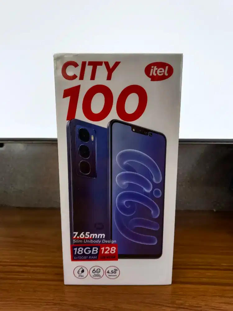 ITEL CITY 100 6/128, GARANSI RESMI 1 TAHUN, COD AREA KLATEN