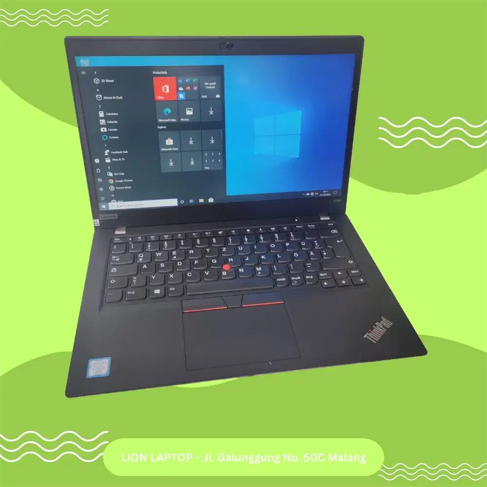 RAM 16GB SSD 256GB Core i5 Gen 8 Slim Lenovo Thinkpad X390 [24|11]