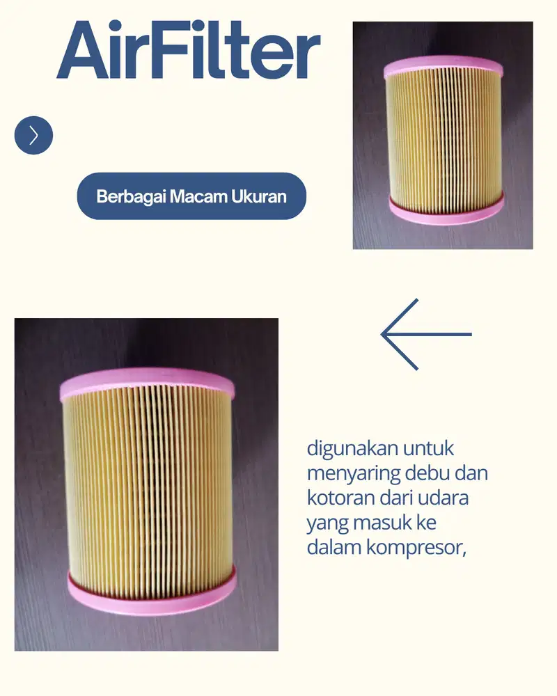 Air Filter 10Hp - 100Hp Filter Udara