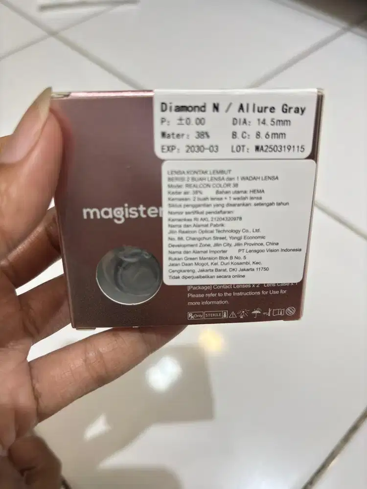 Softlens Warna Abu Merk Magister