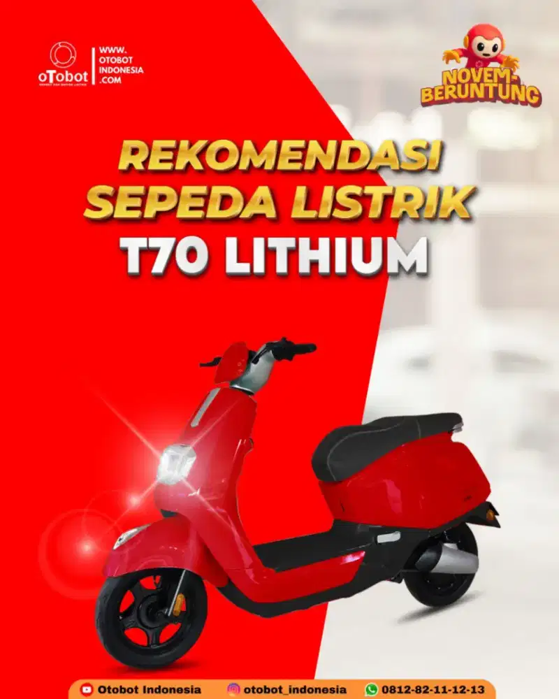 SEPEDA MOTOR LISTRIK T70 LITHIUM