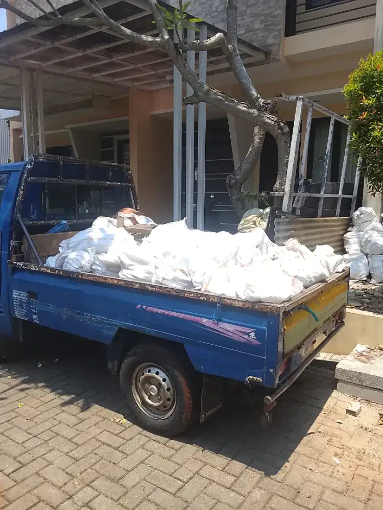 jasa buang puing,  sampah proyek, pindahan
