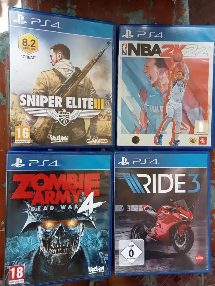 Kaset Playstation 4 Original Murah Berkualitas (4 Judul Hanya 800&#x27;rb)