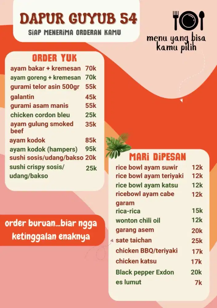 Jualan daging ayam berbagai macam