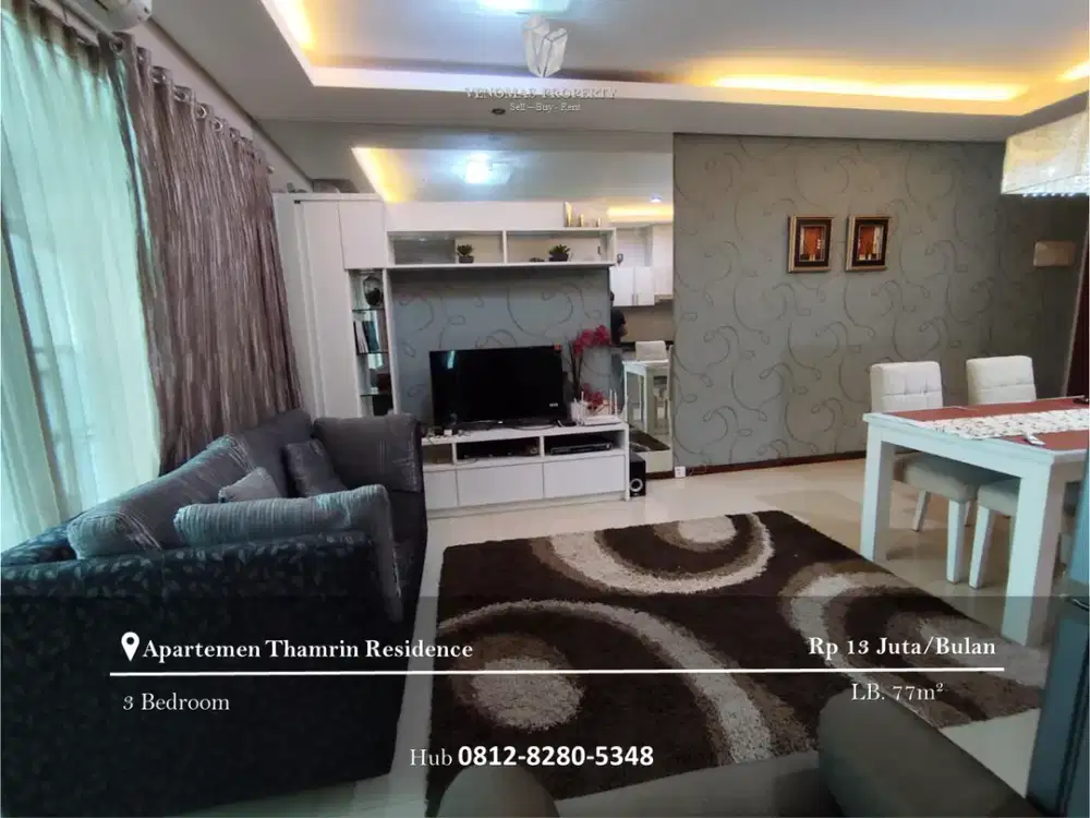 Disewakan Apartement Thamrin Residence Premiere 2BR Furnished