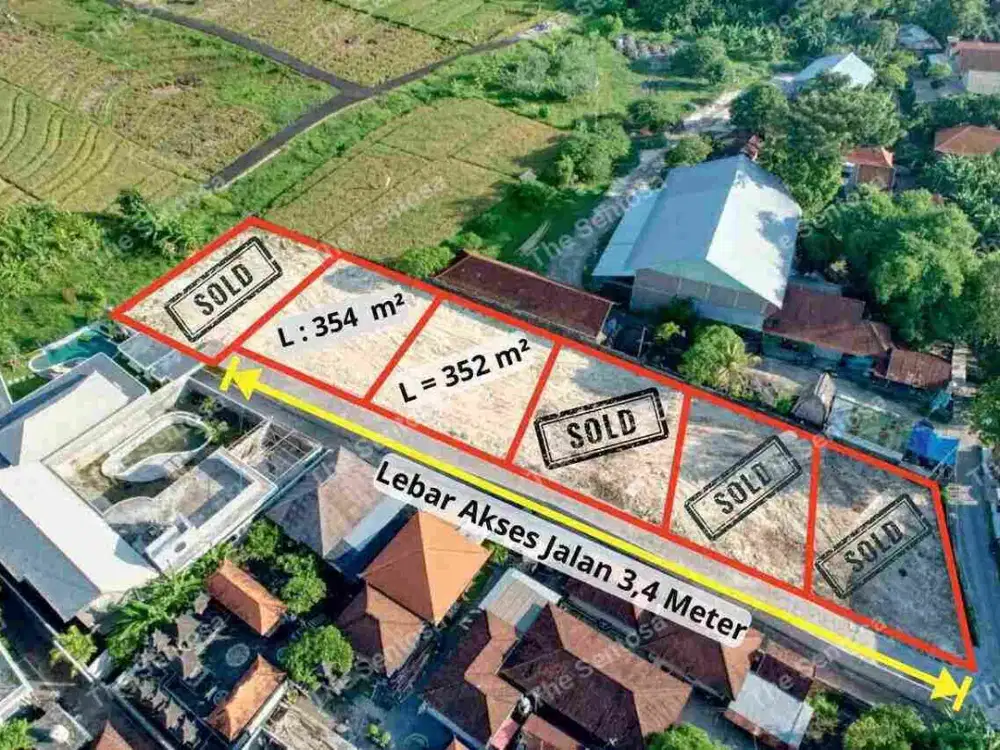 TANAH CANGGU PADONAN VIEW SAWAH