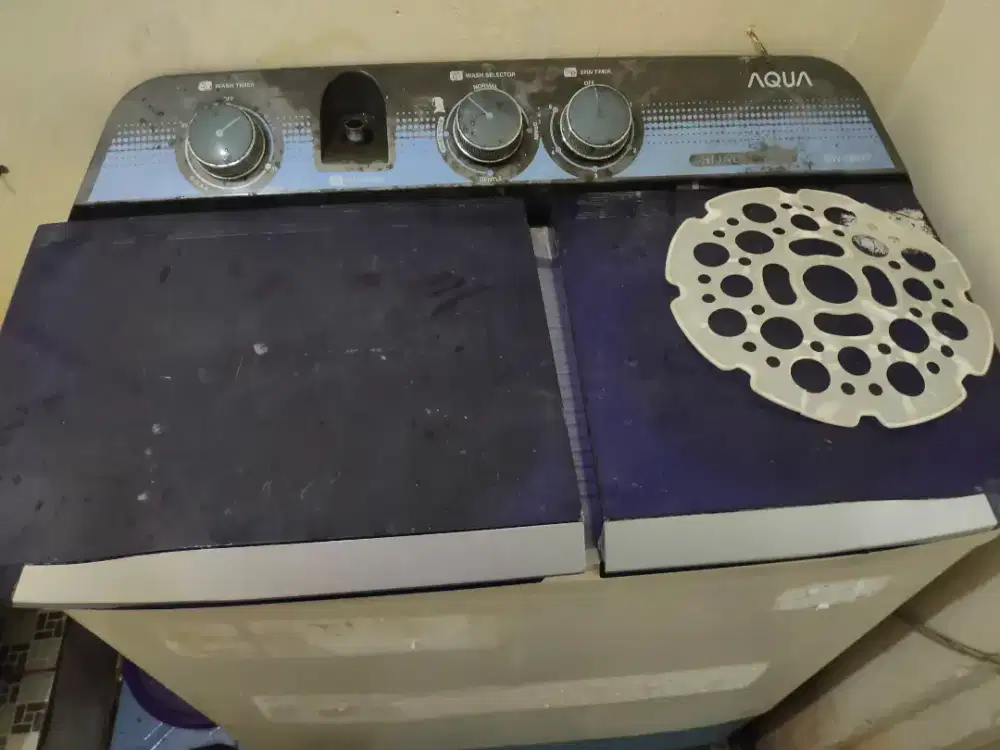 Mesin Cuci 2 tabung merk AQUA hijab series, QW-880XT