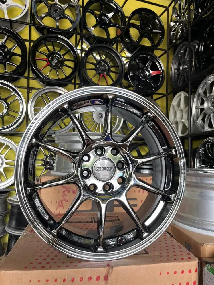 VELG ZE40 BLACK CHROME R16x7 H4x100/114 JAZZ,YARIS,ROCKY,CITY,AVANZA