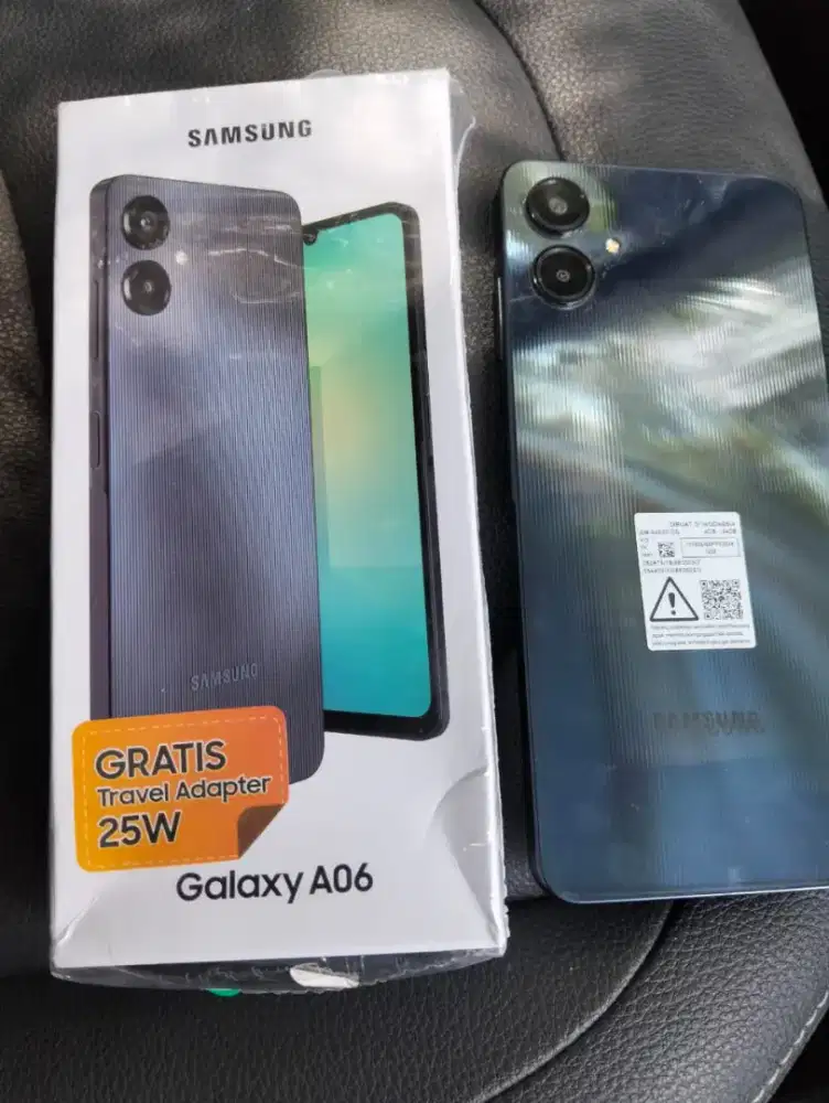 Jual hp samsung A 06 MULUS LENGKAP PEMAKAIAN BARU 2 BULAN