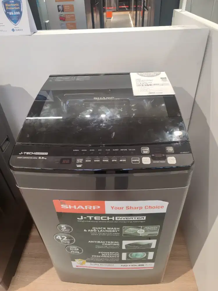 SHARP MESIN CUCI LOW WATT CICILAN 0%