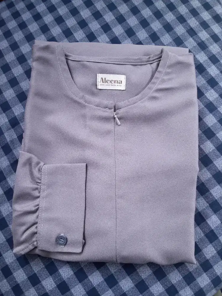 Gamis A-line Basic Arabian crepe