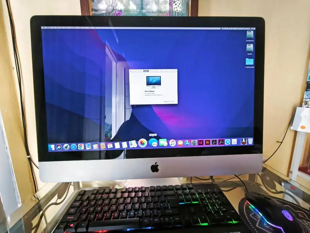 IMAC-27 INCH, KONDISI NORMAL SIAP PAKAI (LAYAR BESAR & CLEAR)