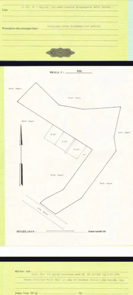 DIJUAL TANAH BELLER 10980m