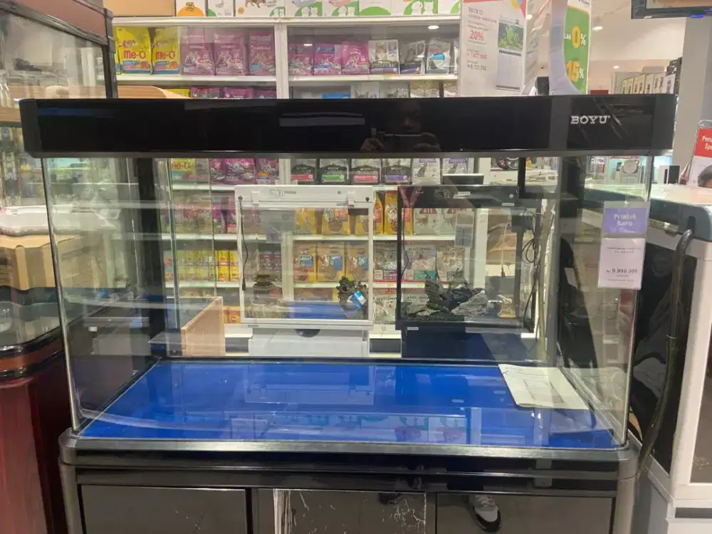 PROMO CICILAN BUNGA 0% AQUARIUM AND CABINET SET EAF- 1000 BLACK