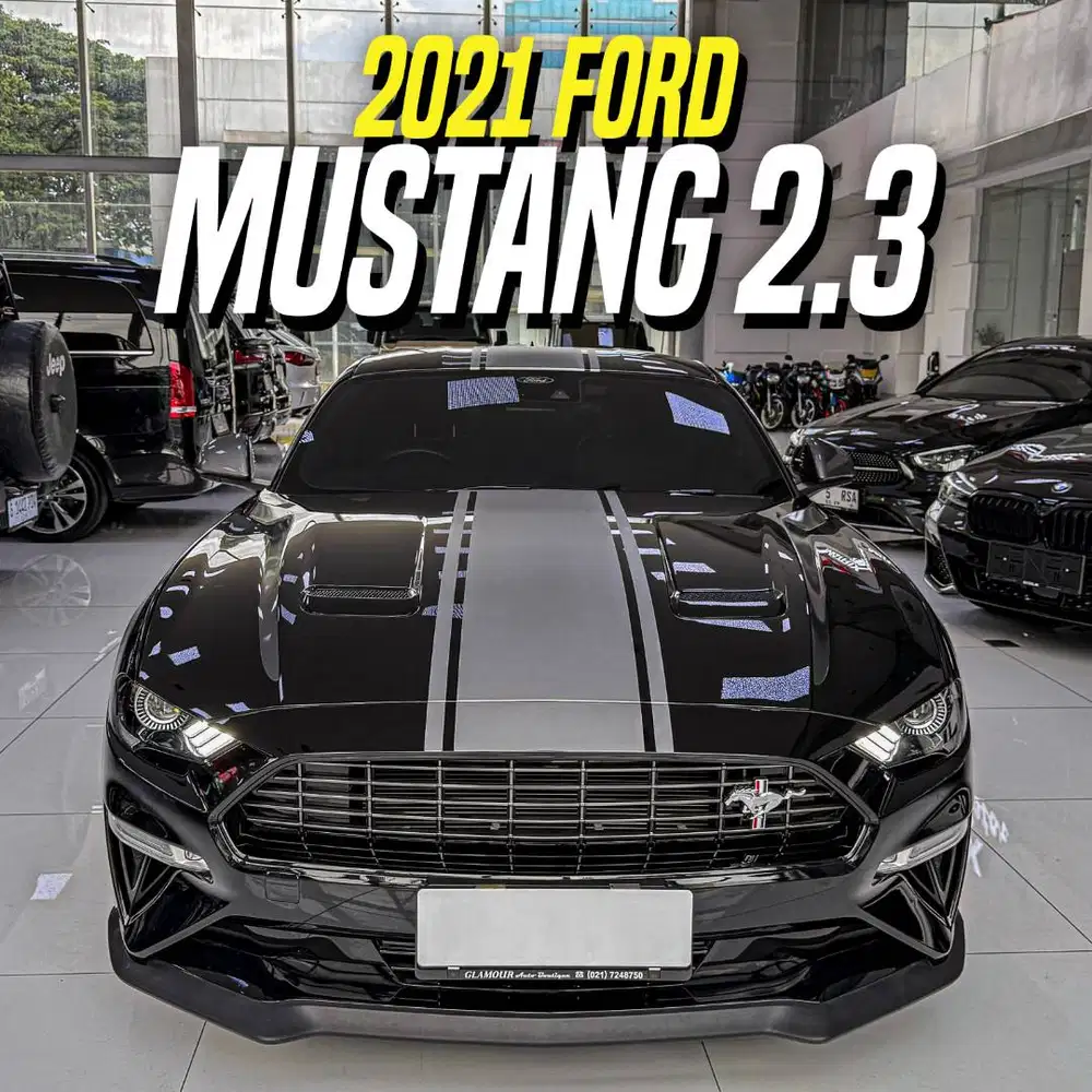Ford Mustang 2.3 Ecoboost 2022 NIK 2021 Facelift Black Hitam